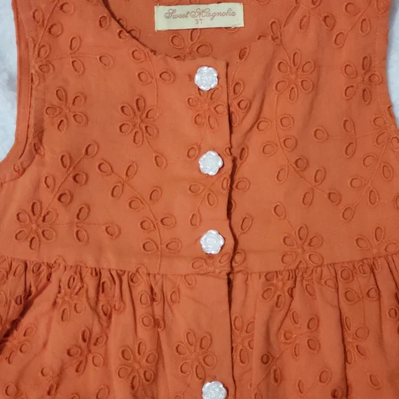 2 OUTFITS 3pcs: Dress, Top & Leggings - Picture 5 of 6